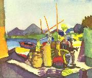August Macke Landschaft bei Hammamet France oil painting artist
